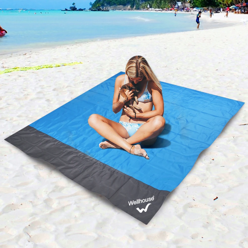 140*200 cm kemping mat wodoodporny koc plażowy, odkryty przenośny piknik mat kemping Ziemisty mata wodoodporna materac, koc