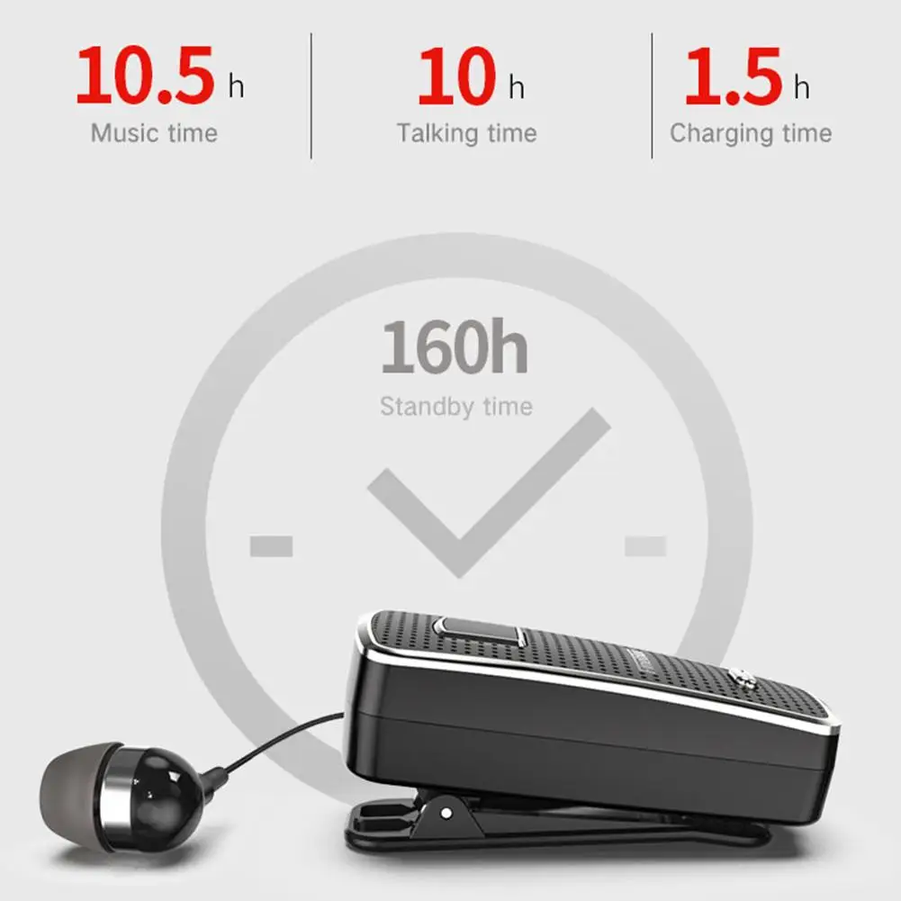 2019 New F970 Pro Original FineBlue Wireless słuchawki Bluetooth zestaw słuchawkowy In-ear Earbud klip mikrofon głośnomówiący alarm wibracyjny