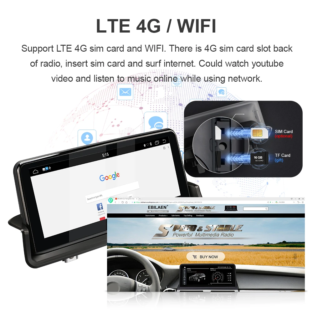 Android 10.0 samochodowy Радиоплеер do BMW E90 E91 E92 E93 multimedialna Nawigacja GPS głowicy IPS ekran Idrive Carplay lTE 4G RDS
