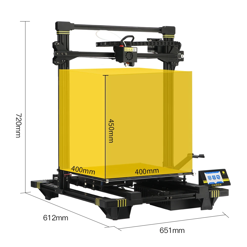 ANYCUBIC 3D Printer Kit Chiron Newest Plus Size 400*400*450mm FDM 3d printer High Precision Gadget Filament Printer impresora 3d