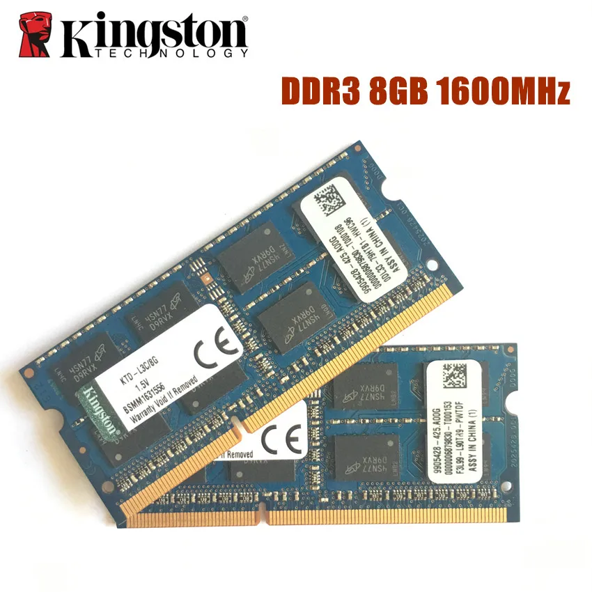 Darmowa wysyłka Kingston 8GB PC3-12800S DDR3 1600Mhz 8gb Laptop Memory 8GB PC3 12800S 1600MHZ Notebook Module SODIMM RAM