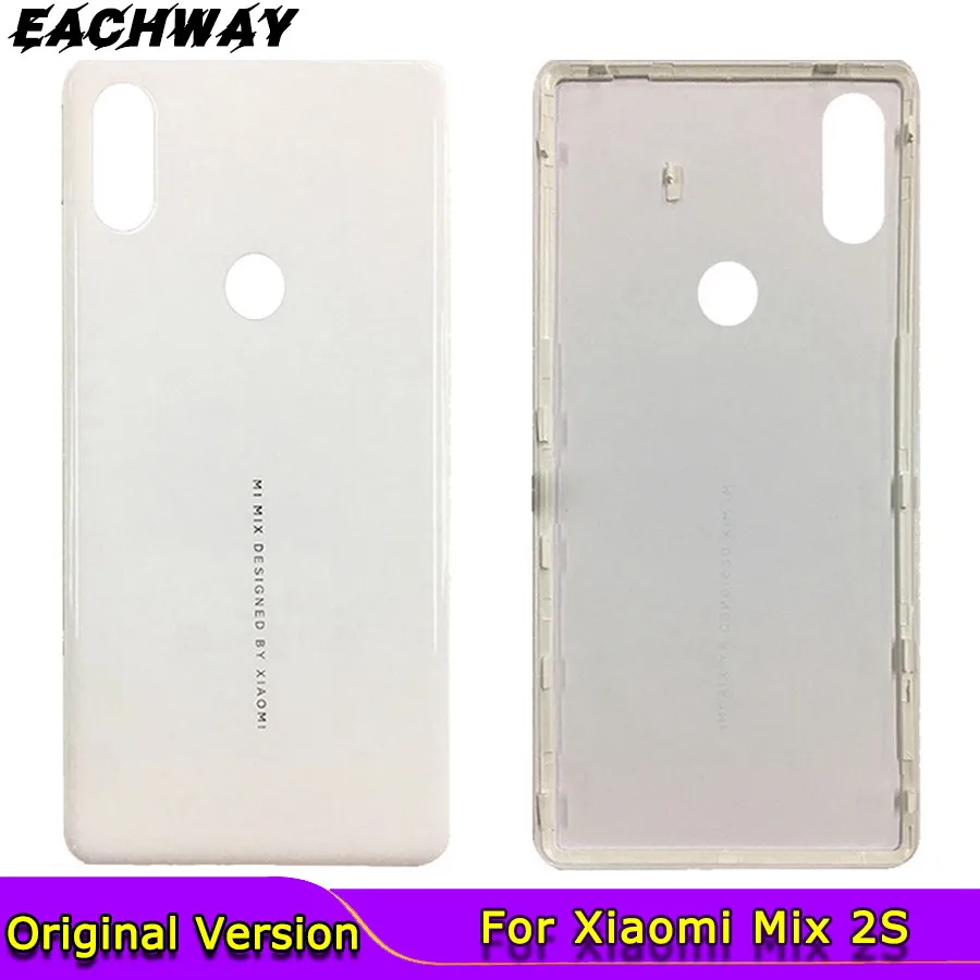 Dla Xiaomi Mi Mix 2S tylna pokrywa baterii do Xiaomi Mi Mix2S 2 S tylna klapa obudowa Obudowa wymiana panelu