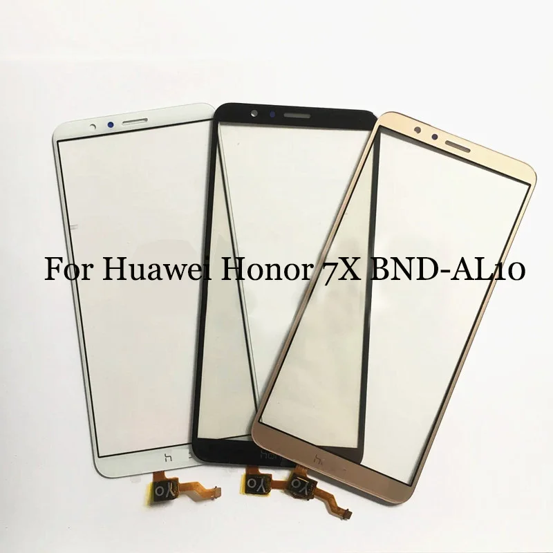Huawei Honor 7X 7 X BND-AL10 panel dotykowy LCD-digitizer Honor7X ekran dotykowy szklany panel dotykowy z elastycznym przewodem