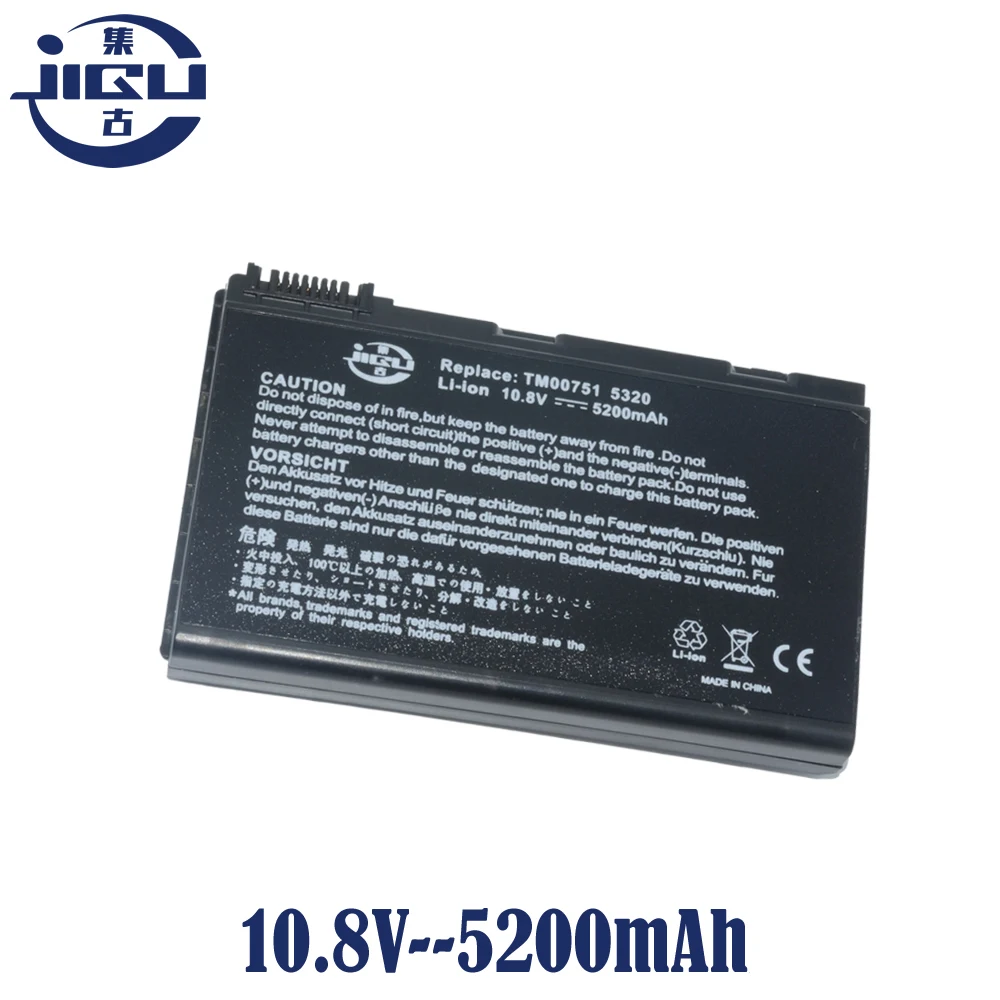 JIGU 6 Cell Battery TM00741 TM00751 GRAPE32 TM00742 Acer TravelMate 5310 5320 5720 7520G 5530 5710 5720 Series