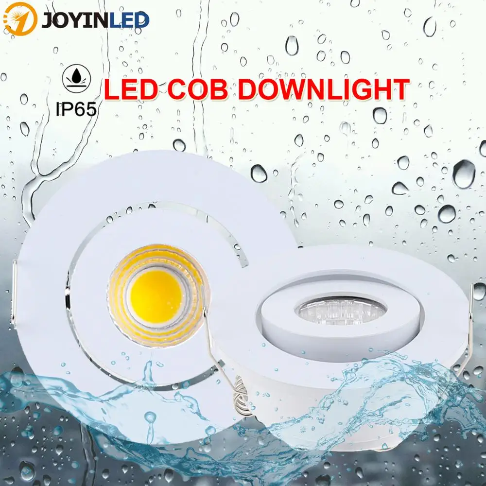 LED lights Down IP65 Wodoodporny 3W DC12V /AC90-260V Outdoor Led lampy sufitowe MINI LED reflektory
