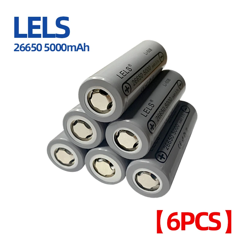 LELS Lii-50A 26650 5000Ah 26650-50A akumulator litowo-jonowy 3.7 v do latarki 20A nowe opakowanie