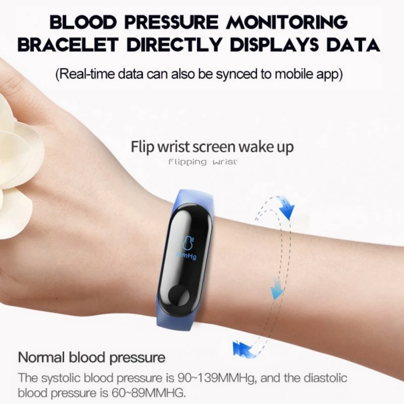 M3 Smart Band fitness bransoletka mężczyźni rytmu serca monitor ciśnienia krwi grupa Bluetooth sportowe bransoletki dla Xiao Mi Android IOS