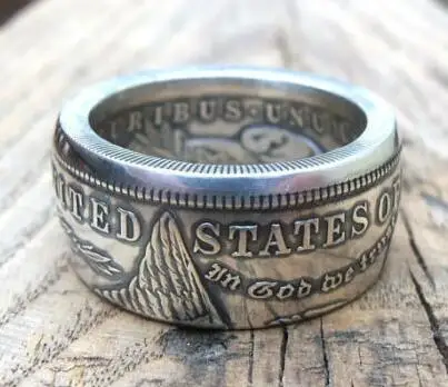 Morgan Srebrna dolarów monety pierścień 
