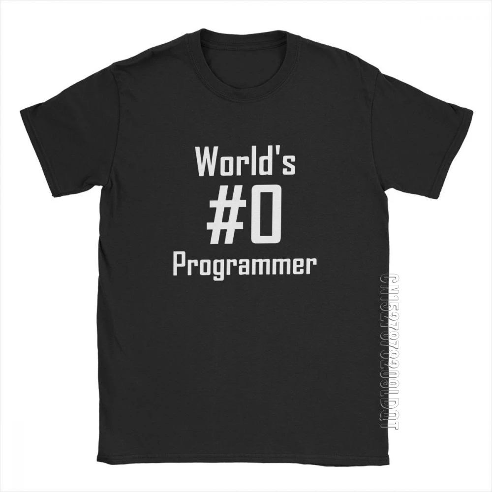 Męska koszulka World ' s Programmer Vintage Male Tshirt Code Coding Funny Programming Basic Tees Crew Neck Clothing, bawełniana koszulka