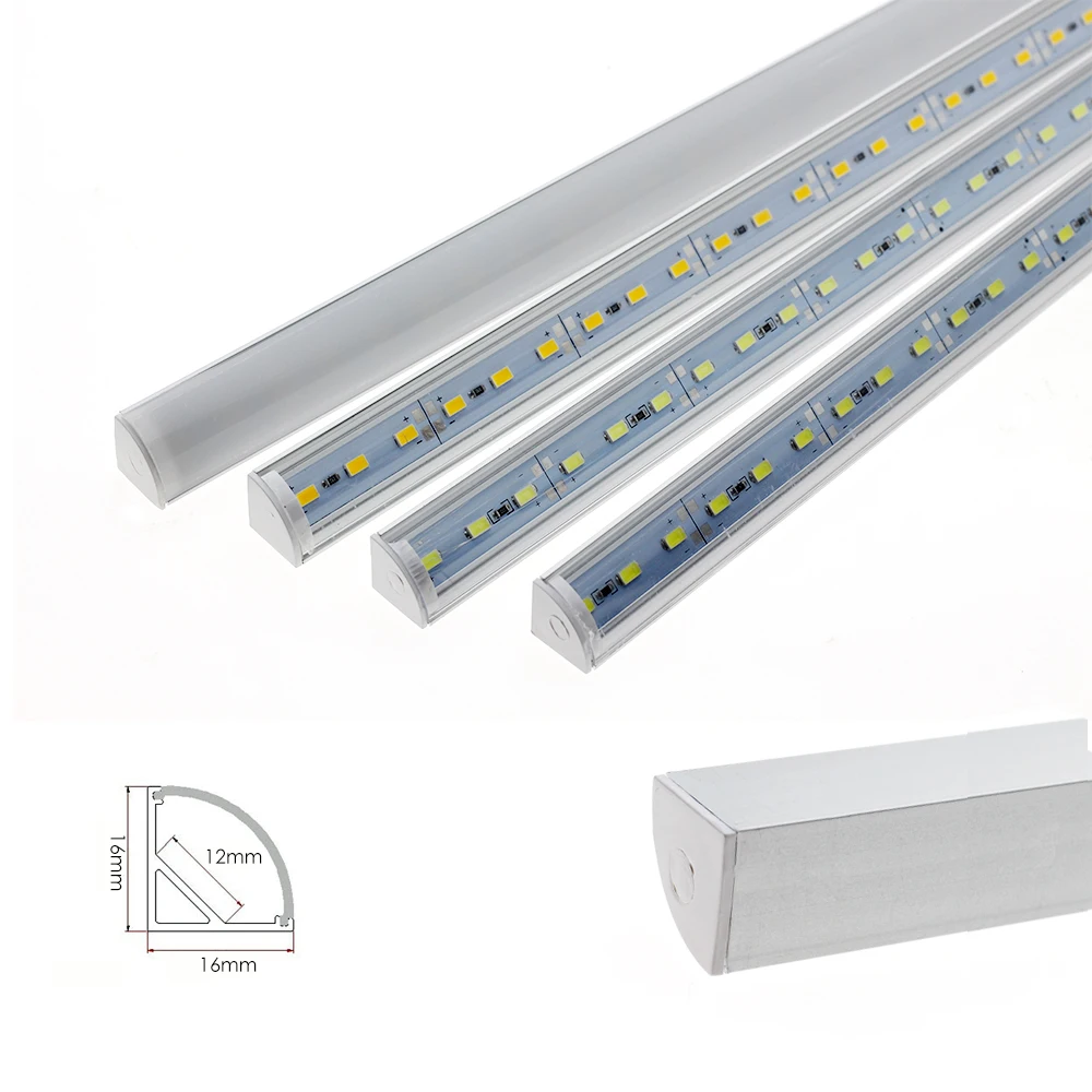 Wall Corner LED Light Bar DC12V 50cm High Brightness SMD 5730 Hard Rigid LED Strip L Shape for Kitchen Cabinet Lighting 5 szt./lot