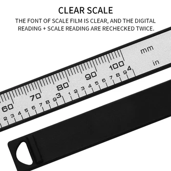 0-150 mm cyfrowy LCD elektroniczny włókna węglowego suwmiarka 6 cali Kaliber mikrometr linia штангенциркули narzędzia pomiarowe