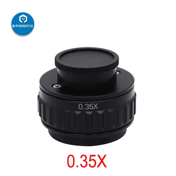 0.35 x C-Mount Lens CTV 0.35 X/0.5 X Focus Adjustable C mount Adapterfor New Type of Trinocular Stereo Microscope Set