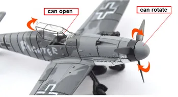 1 1:48 ii wojna Światowa niemiecki myśliwiec model B-109 4D plastik zebrać samolot wojskowy budynek model zabawka dla dzieci