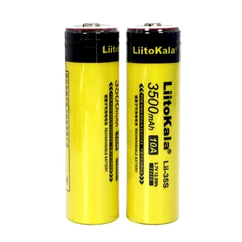1-20szt LiitoKala Lii-35S New 18650 battery 3.7 V 3500mAh akumulator litowy do latarki led + DIY pointed
