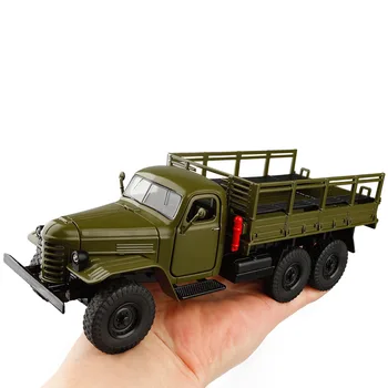 1:32 high simulation liberation CA30 military model truck transport alloy car model sound and light open door metal toy for gift
