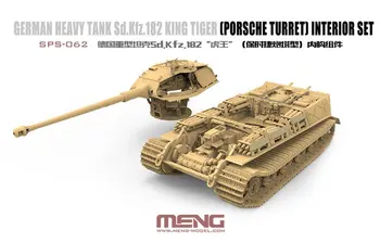 1/35 Meng SPS-062 SdKfz 182 Porsche Turret King Tiger Tank Interior Set Super Display Toy Plastic Assembly Building Model Kit
