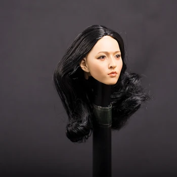 1:6 damska głowa 1/6 skali figurka niestandardowe damskie głowy rzeźby główny koreański DIY zewnętrzny Fit 12 cali HT figurka, zabawki