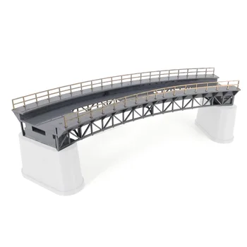 1:87 HO Scale Train Railway Scene Decoration Q4 R1 zakrzywione model mostu kolejowego bez pierce ' a dla kruchych stołu