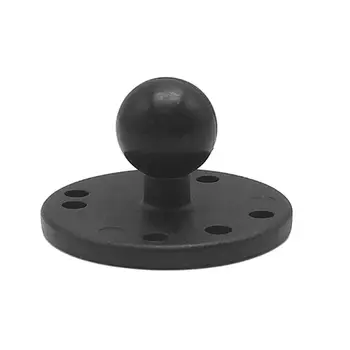 1 kpl 9cm Double Socket Arm Ball Head Mount Base kwadratowa/okrągła/Diamentowa/T-kształtna, płytka do telefonu komórkowego Go-pro GPS