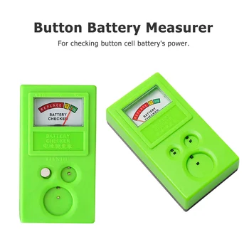 1 LR44 CR2032 CR2025 Watch Battery Checker Light Weight Cell Coin Battery Power Tester For 3/1.55 V Button Battery