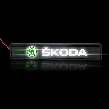 1 samochód chromowany przedni maska atrapa chłodnicy, reflektory do Skodas Rapid Yeti GreenLine Octavia Comic Kodiak GT A5 A7 Fabia Superb Auto lampy