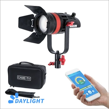 1 szt CAME-TV Q-55W Boltzen 55w 21000 lux/1m MARK II High Output Fresnel Focusable LED Daylight With Bag Led video light