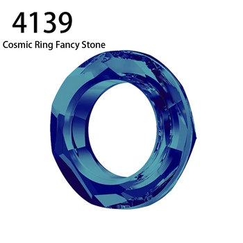 (1 szt) oryginalny kryształ od Swarovski 4139 kosmiczne pierścionek wykonany w Austrii luźne koraliki rhinestone dla DIY biżuteria