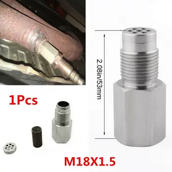 1 szt. samochodowy czujnik tlenu listwa ochronna adapter M18X1.5 Bung katalizator silnika CEL O2 элиминатор stal nierdzewna