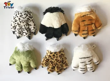 1 tygrys, lampart dinozaur Wilk Panda Lapa Pazur pluszowe zabawki ręka lalka ulał cosplay kostium partii cheerleaderki dorośli zabawki na prezent