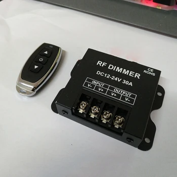 1 zestaw 3 kluczy RF High Power Wireless Remote Control Dimmer DC 12V-24V 30A затемняющий przełącznik mono led taśmy