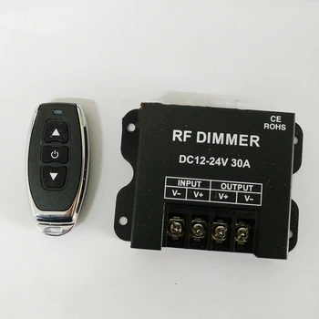 1 zestaw 3 kluczy RF High Power Wireless Remote Control Dimmer DC 12V-24V 30A затемняющий przełącznik mono led taśmy