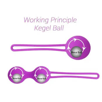 1 zestaw Bezpieczny Silikon piłkę Kegla pochwy gęste ćwiczenia ben wa piłkę żeński mały piłkę