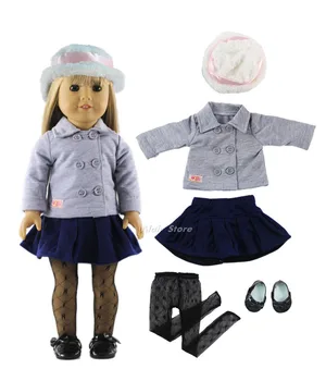 1 zestaw casual strój lalka ubrania 18-calowe lalki ubrania 18-calowe lalki akcesoria A41