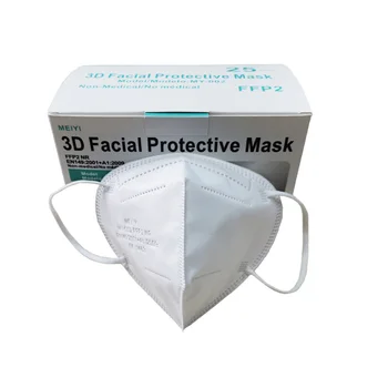 10-100szt KN95 certyfikowane wielokrotnego użytku maski do twarzy CE maski FFP2 białe maski KN95 dorośli maski z filtrem gęstnieją filtrujące maski FFP2