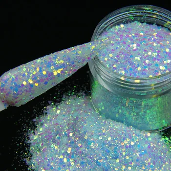 10 g holograficzny Fotochromowego Nail Art Glitter Powder cekiny laserowe akrylowy proszek do zdobienia paznokci, akcesoria do paznokci