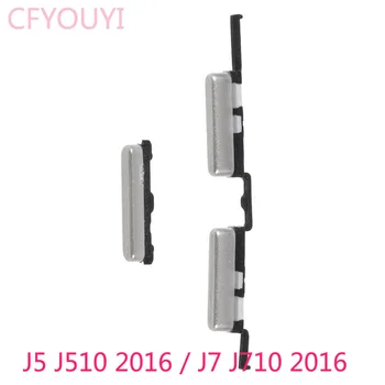 10 kpl./lot OEM boczna klucz zestaw przycisków zasilania i głośności część dla Samsung Galaxy J5 (2016) J510 / J7 (2016) J710