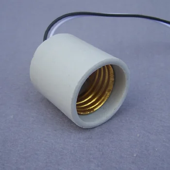 10 szt./lot CE approval E27lampholder Socket base fix uchwyt z 0.5mm2 30 cm/40 cm/50 cm M10 płaski uchwyt akcesoria do oświetlenia