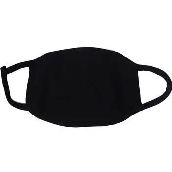 10 szt./lot czarny moda bawełna maska do twarzy na zewnątrz usta maski unisex oddychające maski wielokrotnego użytku