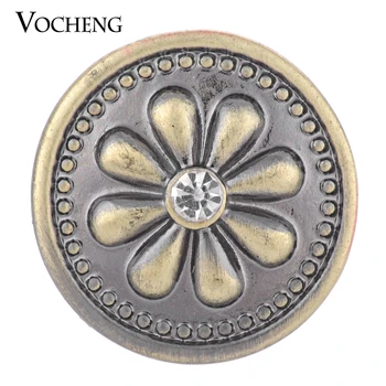 10 szt./lot Hurtowa sprzedaż Vocheng Snap Charms wymienne biżuteria 18 mm rocznika kwiatowy przycisku Vn-1323*10
