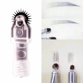10 szt. nowy jednorazowy rolka Microblading igły do tatuażu brwi mgła haft Pin nadaje się do makijażu permanentnego mikro ręczne uchwyty