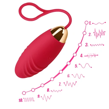 10 szybkie silikonowe kule jajko wibratory bezprzewodowy pilot zdalnego sterowania wibracyjne USB Akumulator do masażu piłki dorosłych sex zabawki dla kobiet