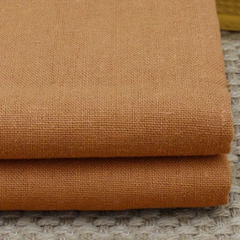 100*140cm brązowy, naturalny materiał ubrania Tissus bawełna lniane tekstylia
