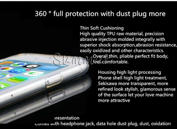 100 szt./lot DHL sprzedaż Hurtowa I6/Plus miękka elastyczna przezroczysta tylna pokrywa dla Iphone 6 4.7 inch/5.5 inch Plus Crystal Case slim etui Futerał