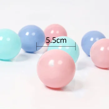 100 szt./lot miękkie plastikowe piłkę pit zabawki dla chłopców ekologicznie czysty basen piłka ocean wave ball pit kolorowe kulki średnica 5.5 cm/7 cm
