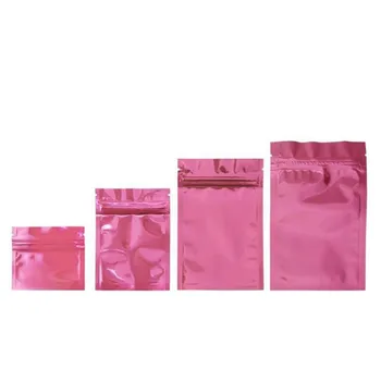 100 szt. różowy antystatyczny aluminiowa torba do przechowywania Ziplock torby Resealable antystatyczne worki do elektronicznych akcesoriów pakiet torby