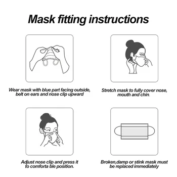 100 szt. różowy jednorazowe z włókniny 3-warstwowe maska do twarzy oddychająca Maska z elastyczną opaską do uszu oddychająca dorosła maska do ust maska do twarzy