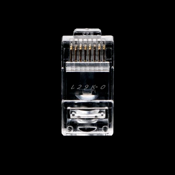 100pcs cable tester sieciowy RJ45 wtyk kablowy CAT6 8-pin modułowy wtyk UTP Nieekranowane wersja z bootowalnej płyty