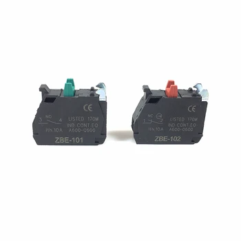 100pcs przyciskowy przełącznik kontaktowy blok Zbe-101 No / Zbe-102 Nc Xb4/xb5
