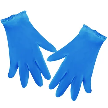 100pcs rękawice ochronne niebieskie jednorazowe lateksowe rękawiczki do mycia naczyń kuchennych pracy zewnętrzne gumowe rękawice ogrodnicze Handschoenen #27