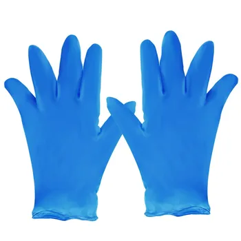 100pcs rękawice ochronne niebieskie jednorazowe lateksowe rękawiczki do mycia naczyń kuchennych pracy zewnętrzne gumowe rękawice ogrodnicze Handschoenen #27